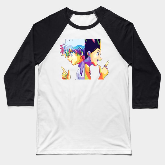 Killua Gon HxH Baseball T-Shirt by Pure Touch